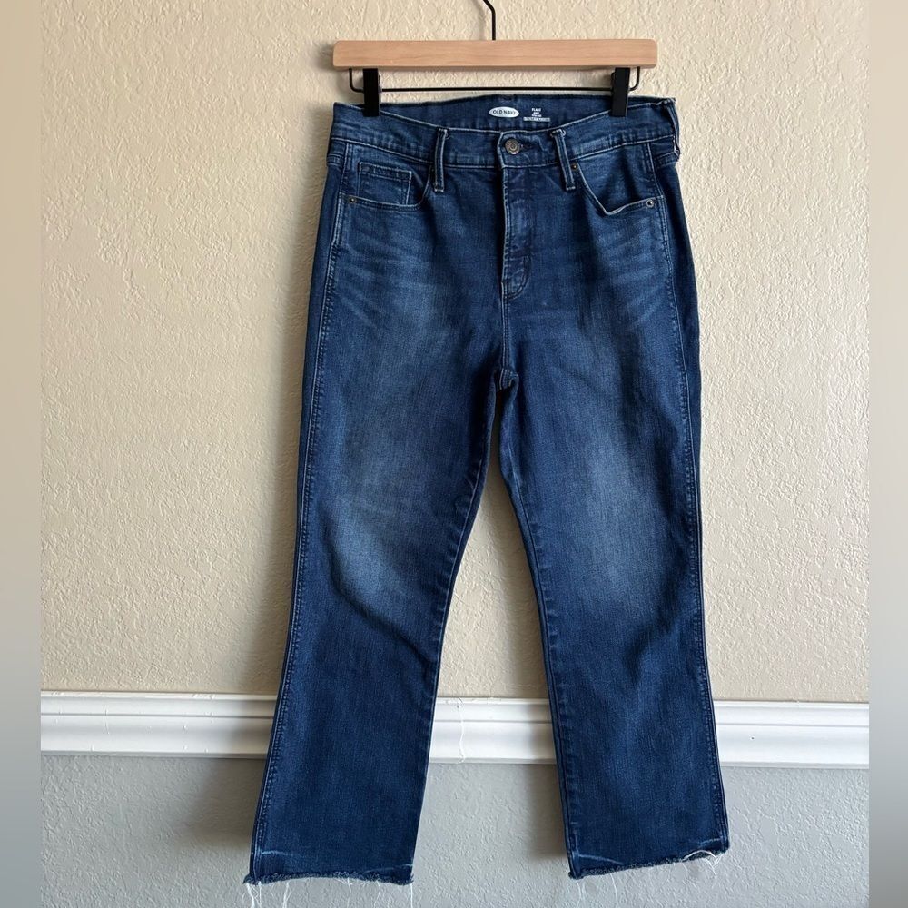 Old Navy High Rise Flare Ankle Jeans Size 8